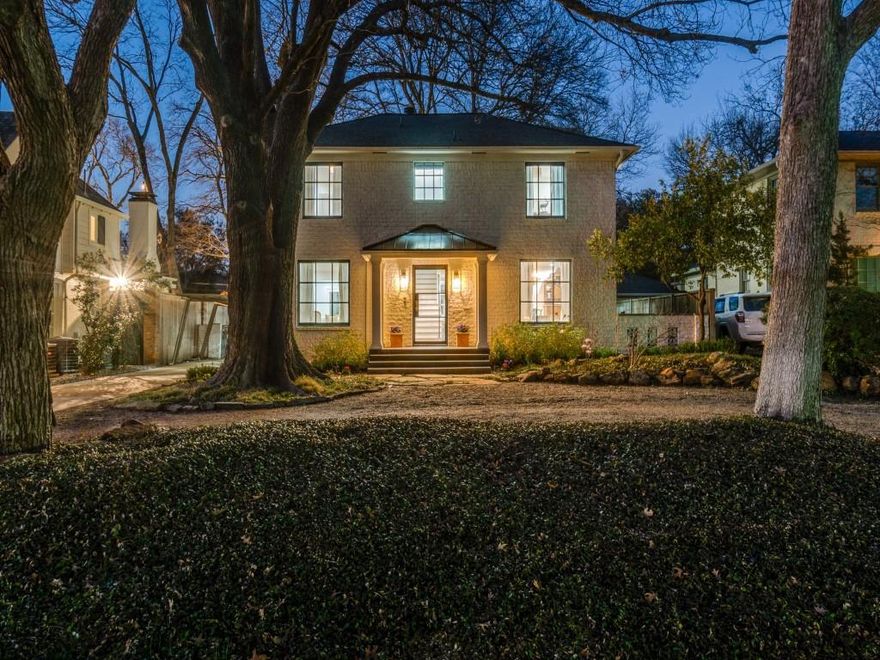 Tastfully remodeled home sits on .298 acres perfect for relaxing or entertaining.  Take a nature walk in your own backyard or walk to Inwood Village or Highland Park Village!  There are few backyards as large and wonderful as 5325 W. University while being only 15 minutes from downtown.  Mature trees surround the pool adjacent to a large stone patio and wrap around deck. The fence is lined with over 20 foot tall Nellie R. Stephens and crepe myrtles which accents the natural feel of the yard.  A quick drive to Dallas' finest private schools. As special as the yard is, the home is equally as great with marble baths and custom vanities and designer fixtures.  Kitchen is thoughtfully designed with large marble island and backsplash and custom cabinets for a chef and entertaining, too! Sub Zero refidgerator, Sub Zero under counter ice, Sub Zero under counter beverage, Theramdor double ovens, Two Asko dishwashers with custom cabinet fronts, an Italian 6 burner cooktop with griddle, two pull out trash- all replaced in 2021. French door opens up on to the deck for easy dining al fresco.  The large sliding door in the family room blends the home and outdoor living area  by the pool. The home abounds with windows and doors for ample natural light, yet plenty of can lighting and designer lighting fixtures.  This stately property has everything a homeowner needs, with room for any additions to be easily added to the second floor or even the ability to add a first floor primary bedroom for thousands more of additional square footage!