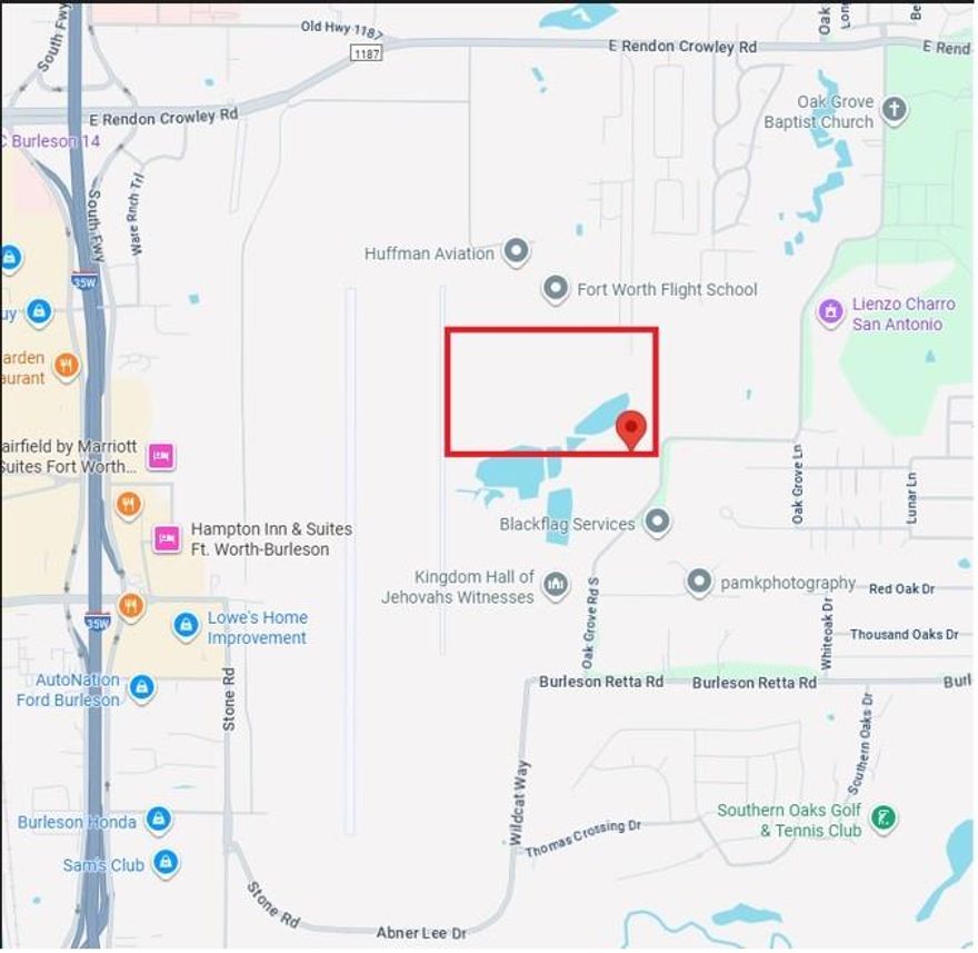 Location-Space-Affordability: This 4,000 sq. ft. warehouse is a part of 21-acre-Heavy-Industry property, is adjacent to Spinks Airport, and is about 2 miles from I-35W. Current uses of the overall property include shops for carpentry, automotive, painting, metal fabrication, truck repair, office building, physical exercise, and storage. The surrounding land of each warehouse may be included and used for extra storage. In addition to a work area, this building includes two bathrooms, two rooms that may be used as offices or break rooms, and a nearby loading dock. Utilities such as City Water, Sewer, and Electricity are available.  Internet may be connected using satellite dishes. Recent improvements of this industrial park consisted of 18-foot concrete driveway, fencing, and Fire Hydrants.