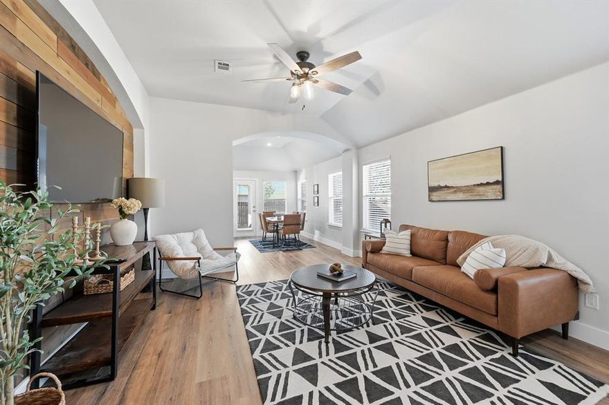 Exceptionally furnished 3 bedroom 2 bathroom home on a corner lot in Bedford close to major highways and shopping. Award winning HEB schools. This home has been carefully renovated, furnished, and decorated. Fridge, Washer, Dryer, decor, and furnishing included. Water, HOA dues, and lawn care included for $125 month. This is a beautiful rental in sought after neighborhood because of its location. The bathrooms were professionally designed and built making for a unique rental experience. Available for immediate move in. Listing agent is owner. ATT fiber optic available. Apply through Zumper. Broker bay to schedule. 12 month to 18 month lease preferred. Austin Killian.