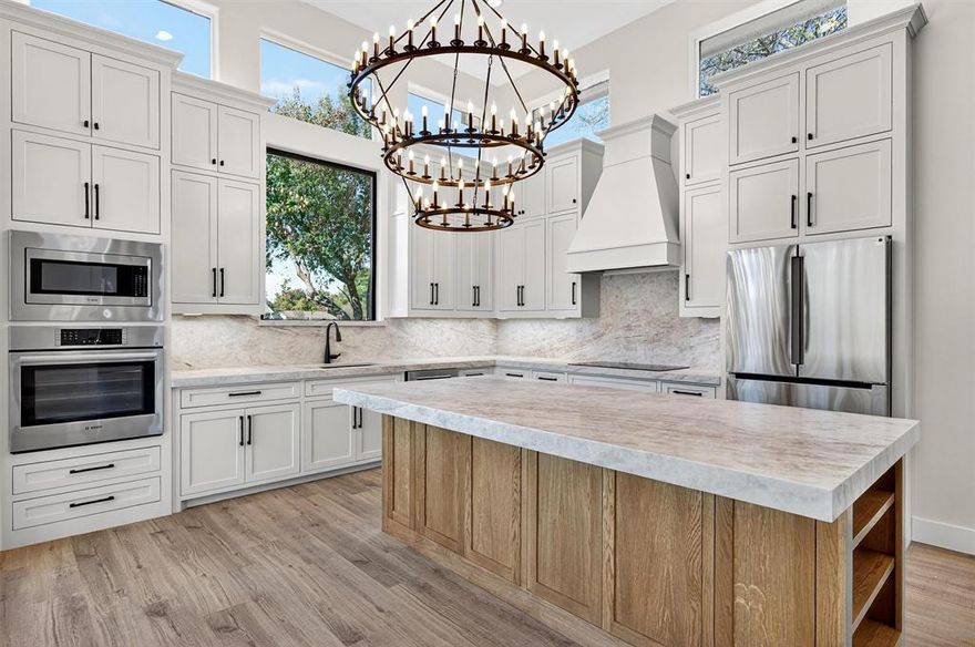 Welcome home to your private golf-course sanctuary, where modern architecture, panoramic views, and exceptional craftsmanship come together in one extraordinary new-construction residence. Perfectly positioned just two blocks from the lodge and pro shop, this home offers sweeping double fairway views of the 12th and 18th holes and breathtaking 180-degree lake vistas from the third floor. The main level showcases dramatic 14-foot ceilings, an abundance of natural light, and a chef-inspired gourmet kitchen designed for entertaining. The elegant primary suite features a spa-caliber bath, oversized closet, and a dedicated shoe room - a rare luxury. Upstairs, you’ll find four beautifully appointed bedrooms, each with its own en-suite bath, plus a large 960 sqft. climate-controlled storage area for ultimate convenience. The excitement continues on the third floor with a flexible game room-observatory suite complete with a 360-degree covered balcony, wet bar, and half bath. This is also an ideal space for a 6th bedroom, private retreat, or entertainment hub among the treetops. Sprayfoam encapsulation and argon filled windows make this home extremely energy efficient. The septic placement on the north side allows ample room for a future pool or expanded outdoor living area. Become part of the Lake Kiowa lifestyle, with a 24-hour manned security gate, roving patrol, and full access to community facilities included in your POA dues. Your custom lake-and-golf dream home awaits. Contact Brandon, your Lake Kiowa professional today. Disclosure: The last picture includes a rendering of a pool. Home does not include a pool.