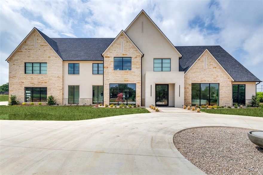 Extraordinary estate that offers an unparalleled blend of elegance, comfort & modern amenities, making it the ultimate dream home! The grandeur begins as you enter the stately foyer, leading to expansive living areas designed for both relaxation & entertainment. The gourmet kitchen, complete with top-of-the-line appliances & custom cabinetry, flows seamlessly into the inviting family room. Entertainment options abound with a state-of-the-art media room & a delightful kids' playroom with a climbing wall & clubhouse. Step outside to your private oasis featuring a sparkling pool & a fully equipped pool house with its own kitchen, ideal for hosting. Kids will love the in-ground trampoline! The backyard is enhanced by synthetic grass, ensuring a pristine landscape year-round. At the front of the property, a serene lake with a charming fountain adds a touch of tranquility. This magnificent home is a rare find, offering the perfect blend of sophistication & family-friendly features.