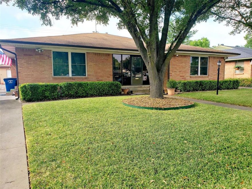 Charming 2 Bedroom, 2 Bath duplex located close to White Rock lake in the serene Lochwood area. Tile floors in the Living room, Dining room and kitchen. Hardwood floors in the bedrooms. Kitchen appliances include refrigerator, electric cook top, dishwasher & garbage disposal, as well as a stack Washer & Dryer. Very nice fenced-in backyard for your pet. Lawn care is provided at NO CHARGE. Shared detached garage located in the back.