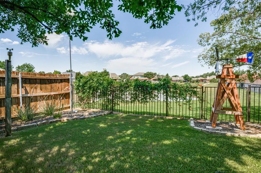 Charming Residence in Argyle, TX: Meticulously maintained one-owner home featuring 4 bedrooms, 2 baths, a 2-car garage, and a well-appointed floor plan. Highlights include the beautiful hardwood flooring, a generously sized kitchen with an island, and recently updated stainless-steel appliances. Major utilities such as the hot water heater and HVAC have been upgraded recently for your peace of mind. Bask in serene moments as the property abuts a tranquil greenbelt with a large pond, captivating fountain sounds, and exclusive views from the backyard. The versatile floor plan allows for a 3 bedroom setup with a study, if preferred. Located in the picturesque Country Lakes Community, enjoy vast greenspaces, sidewalk trails, ponds with local wildlife, community playgrounds, and pool. Schedule a tour today and begin exploring the possibilities.