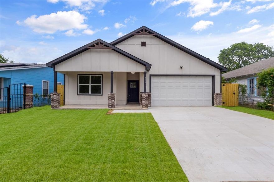 Beautiful New Construction Home in a Prime Fort Worth Location!
Welcome to 3101 Crenshaw Avenue, a stunning newly built home offering 3 bedrooms, 2 bathrooms, 1,600 sqft, and a spacious 2-car garage. Built in 2026, this thoughtfully designed property combines modern style, functionality, and comfort, creating the perfect place to call home. Step inside to discover a bright and inviting open-concept layout designed for both everyday living and entertaining. Large living spaces flow seamlessly into the dining and kitchen areas, creating a warm and welcoming atmosphere. The modern design provides a spacious feel with abundant natural light throughout the home. The primary suite offers a private retreat with comfort and functionality in mind, while the additional bedrooms provide flexibility for family members, guests, or a home office setup. Every detail of this new construction home has been designed to deliver modern living with convenience and efficiency. The attached 2-car garage provides secure parking along with additional storage space. Prime Location: Conveniently located in Fort Worth with easy access to Downtown Fort Worth, I-35W, I-30, and major commuting routes. Enjoy nearby shopping, dining, schools, entertainment, and local attractions while still having the comfort of a residential neighborhood setting. This move-in-ready new construction home offers modern design, functional living spaces, and a fantastic location—making it an incredible opportunity for homeowners and investors alike. Schedule your private showing today and experience everything this beautiful Fort Worth home has to offer!