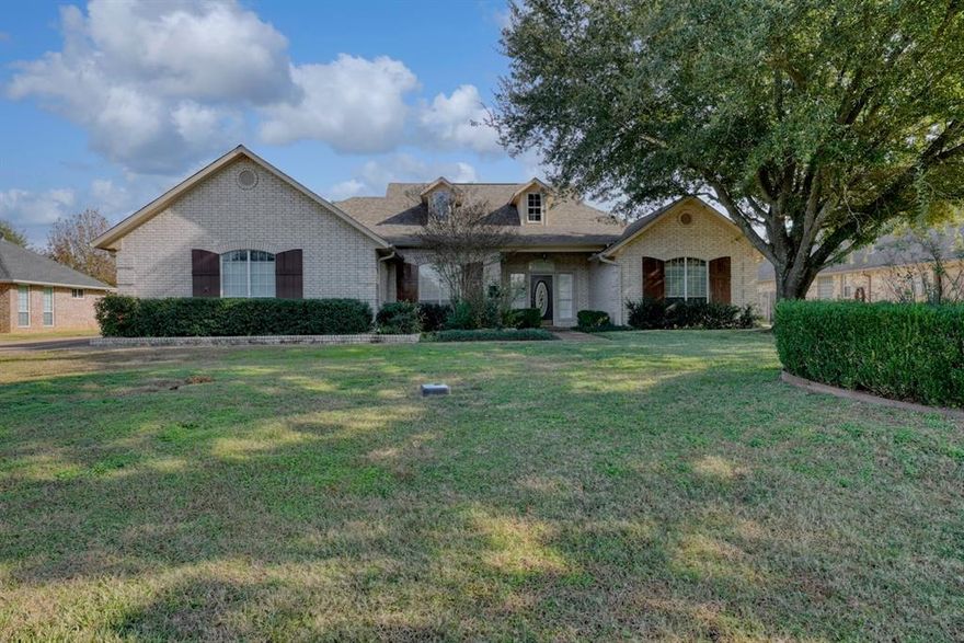 Welcome to this fantastic golf course home, perfectly situated with beautiful fairway views in both the front and back! This spacious 3-bedroom, 2.5-bathroom residence with a 2-car garage offers 2,837 sq. ft. of thoughtfully designed living space, blending elegance, comfort, and classic Hideaway charm.

Step inside to discover an open and inviting floor plan filled with natural light, soaring ceilings, and tranquil golf course views from nearly every room. The spacious living area provides a welcoming space for entertaining or relaxing, featuring a cozy fireplace and an easy flow into the dining area. The well-equipped kitchen offers ample cabinetry,  and sleek countertops. All flowning to the wonderful covered back patio - perfect for enjoying a great cup of coffee. 

The primary suite serves as a peaceful retreat with two large walk-in closets and a spa-inspired ensuite bathroom featuring dual vanities, a soaking tub, and a separate shower. Two additional bedrooms provide flexibility for guests, family, or a home office, with a jack-n-jill bath between. While the convenient half bath adds functionality for everyday living.

Outdoor living is truly exceptional — enjoy panoramic views of the golf course from both the front porch and the beautifully covered back patio, where you can relax, entertain, or simply take in the serene surroundings. The property’s layout offers a wonderful balance of privacy and open space, showcasing the natural beauty of Hideaway’s premier golf community.

Located within the gated community of Hideaway Lake, residents enjoy access to 27 holes of golf, three lakes for fishing and boating, a clubhouse, pool, tennis courts, parks, and more. Whether you’re seeking a peaceful escape or an active lifestyle, this home offers the best of both worlds.

Experience the perfect blend of comfort, luxury, and leisure in this beautiful golf course retreat — where every day feels like a getaway.