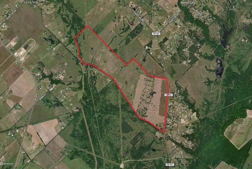 Discover an incredible opportunity to own one of the premier development sites remaining in Kaufman County, a region recognized as one of the fastest-growing areas in the nation. This property consists of approximately 387 acres and is nestled at the intersection of FM 987 and County Rd 283 in the desirable Post Oak Bend community.  This prime parcel offers substantial frontage, level topography, and available utilities, making it an ideal location for single-family development or even a mixed-use project. Enjoy the convenience of being just 40 minutes east of Dallas, and within the desirable Kaufman ISD school system. Don’t miss out on this exceptional chance to invest in a thriving community with limitless potential!