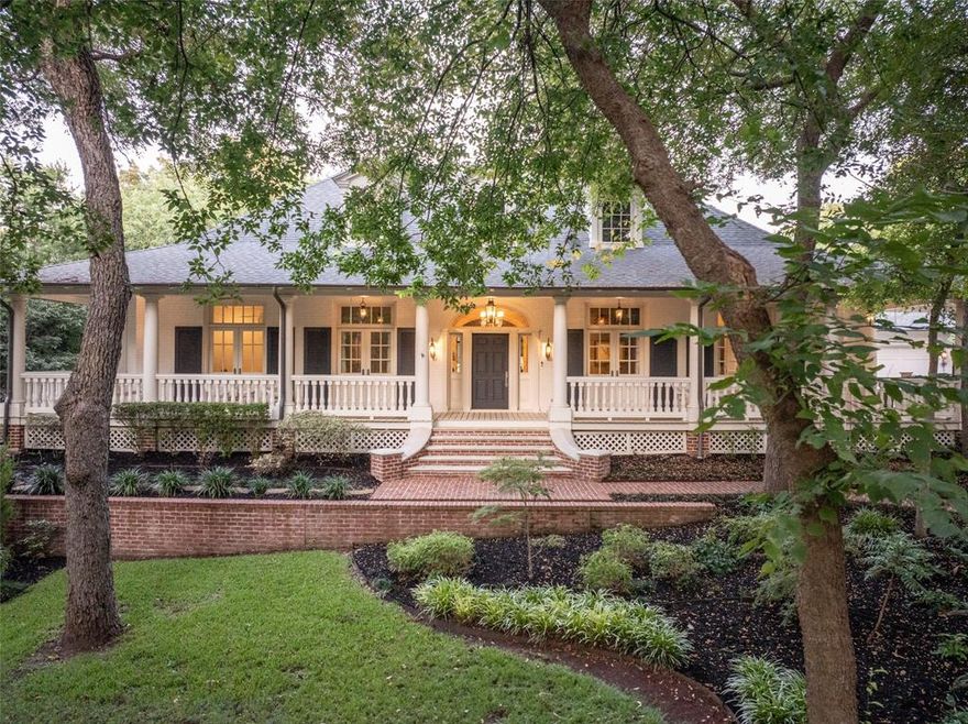 Architectural Masterpiece Designed by Richard Drummond Davis, Built by Paul Billingsly. The estate seamlessly combines timeless architecture with modern luxury. Thoughtfully built on a SlabTek suspended foundation with full foam insulation, every detail speaks to craftsmanship and longevity. Inside, you'll find a marbled floor entry leading to the study with views of the front porch and living spaces with built ins and rich walnut floors. The open concept layout highlights the expansive living areas and flows effortlessly to the outdoors through the fully retractable doors leading to the screened back patio where you will find another fireplace, built in grill and pizza oven. Separated from the other bedrooms, the primary bedroom features oak floors with a seating area and fireplace overlooking the backyard.  The gorgeous attached bath features split vanities, marble flooring and a large closet perfectly designed for two. Smart home and luxury features include: Lutron Home Works lighting system, Sonos audio with 5 stations, whole home water filtration system, 3 Isokern fireplaces and 1 sleek linear box fireplace. Solid core, 8' doors and 3' doorways throughout.  The backyard features a gorgeous cocktail pool and large seating areas. Go up the stone stairs to an additional green space with tall trees and a putting green.