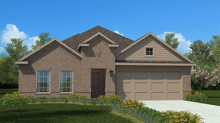 Beautiful new D.R. Horton home in the Saratoga community located in Granbury and Granbury ISD! The single-story Natchez Floorplan, Elevation H, with a quick estimated Winter completion, features 4 bedrooms, 2 bathrooms, and a 2-car garage with an open-concept layout that connects the family room, dining space, and modern kitchen for easy everyday living. The kitchen offers quartz countertops, 36” upper cabinets with crown molding, stainless steel appliances, electric range, stainless steel drop-in sink, a large center island, and a walk-in pantry. The private primary suite includes an en-suite bath with dual quartz vanities, a 5-foot oversized shower, and a walk-in closet located off the bathroom. Secondary bath includes a quartz vanity, and luxury vinyl plank flooring runs throughout the main areas and wet zones. Energy-efficient construction and America’s Smart Home Technology come standard—plus covered back patio, full sod, sprinkler system, privacy fencing, and professional landscaping. Saratoga residents can access two community parks, Highway 377, Saratoga Blvd, Lake Granbury, Granbury City Beach Park, HEB, Harbor Lakes Golf Club, and Motor Sport Ranch within minutes.