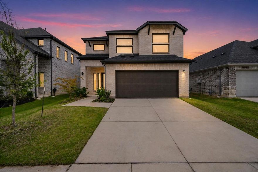 Built by Trophy Signature Homes and move in ready, The Mesquite floor plan offers a refined balance of modern design and everyday functionality. This layout is enhanced by high ceilings and abundant natural light, creating an open and airy feel throughout. Step through a welcoming foyer into an open concept living space where a stylish kitchen flows seamlessly into the dining and family rooms, perfect for entertaining or relaxing at home. The primary suite is conveniently located on the first floor, offering a private retreat with a spacious walk in closet and a spa inspired ensuite bath. Upstairs, secondary bedrooms are thoughtfully positioned along with a versatile loft that can serve as a home office, media room, or study space to fit your lifestyle. Located in highly desired McKinney ISD, this home delivers comfort, efficiency, and contemporary appeal. A perfect option for those searching open concept living, move in ready properties, and modern homes in a desirable and growing community.