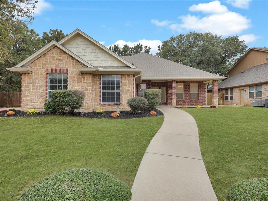 SELLER IS OFFERING INTEREST RATE BUYDOWN, CREATIVE FINANCING AVAILABLE, NEW HVAC JUST INSTALLED, NEXT TO GREENSPACE AND CITY PARK! Welcome to Burleson, Texas—a beautifully updated 4-bedroom, 2-bathroom home that truly has it all! Nestled in a peaceful neighborhood just across the street from esteemed Bransom Elementary School, this renovated property blends modern finishes with a warm, welcoming atmosphere. As you step inside, you’ll be greeted by a spacious, open concept living area filled with natural light. The entire home has been tastefully updated with fresh paint, new flooring, and improved lighting, giving it a modern feel that’s both elegant and comfortable. The chef-inspired kitchen has been beautifully upgraded with granite countertops. The primary suite offers a private retreat with a luxurious en-suite bathroom, complete with a soaking tub, separate walk-in shower, and a double vanity. Three additional bedrooms provide flexibility for family, guests, or a home office. This home sits right next to a beautiful greenbelt full of mature trees, with a playground just few minutes walk away. Located just minutes from I-35, top-rated schools, shopping, dining, and parks, this home is the perfect blend of comfort, style, and conveniently located near Fort Worth. Don’t miss the chance to own a beautiful move-in-ready home in Burleson. Schedule a showing today to experience all that this home has to offer!