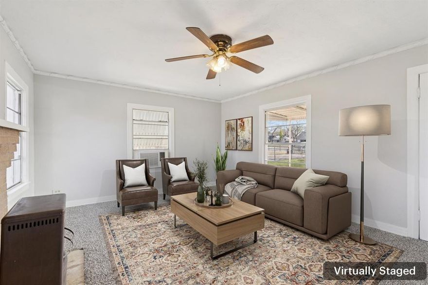 Charming 2-bedroom, 2-bath home in Dallas ready for your personal touch! This inviting residence offers a versatile floor plan filled with abundant natural light, creating a warm and welcoming atmosphere throughout. Two spacious living areas provide flexibility for relaxing or entertaining, while a formal dining room is ideal for gatherings. A bonus room adds even more versatility, perfect for a home office, creative studio, or hobby space to suit your needs. The kitchen features built-in appliances, ample cabinet storage, and generous counter space, offering a great foundation to bring your culinary ideas to life. The primary bedroom provides a peaceful retreat with a private ensuite bath. Throughout the home, you’ll find plentiful storage options designed to help keep everything organized and within reach. Outdoors, an expansive yard with mature trees offers shade, privacy, and plenty of space to enjoy the fresh air, entertain guests, or unwind. Conveniently located near parks, shopping, and dining, this property makes everyday living easy and accessible. Full of character and opportunity, this Dallas home is ready to be customized to fit your vision. A 3D tour is available online—schedule your showing today!