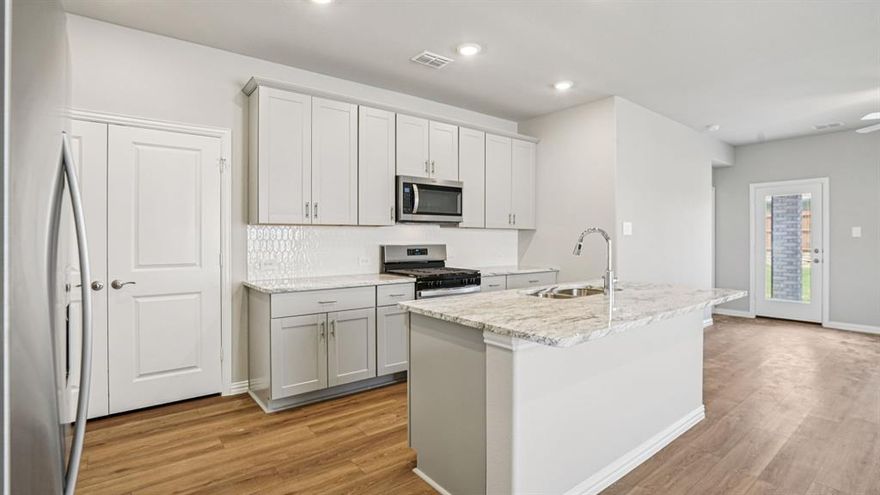 Brand new, energy-efficient home available by Dec 2025! Turn the kids loose in the Olympic's second-story loft space while hosting downstairs in the open concept living area. The private main level primary suite features dual sinks and walk-in closet for ample storage. Lakehaven is a master-planned community located at the edge of Lavon Lake, featuring all of the modern amenities. Family time will turn into lake time during the warm Texas summers. The Spring Series will boast six floorplans from our National Park Collection that range in size from approximately 1,270 sq. ft. to 2,255 sq. ft.  Each of our homes is built with innovative, energy-efficient features designed to help you enjoy more savings, better health, real comfort and peace of mind.