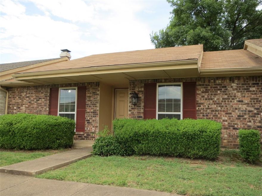 AFFORDABLE 2 bedroom 2 bath townhome is centrally located for easy commutes w easy access to I-20. Walking distance to Prairie Lakes Golf Course and enjoy family fun as property is near Mountain Creek Lake, Joe Pool Lake, Cedar Hill State Park, Epic Waters, shopping, dining, and more! HOA dues cover lawn care, water, trash & sewer, exterior painting, and gutters. Your HOA dues allow access to the community pool.  Updates include 2 bathroom renovations, carpet in both bedrooms,  and  granite countertops.  Two covered parking spaces included.