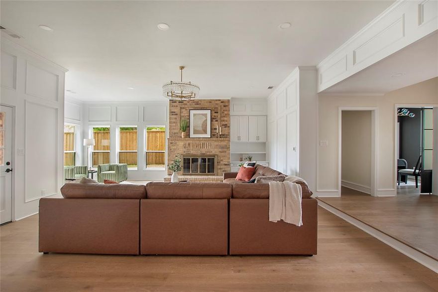 Welcome to this newly renovated, 3,388 square foot home nestled in the heart of desirable Lake Highlands. Situated on a quiet private cul-de-sac, this spacious 5-bedroom, 4-bath residence offers a perfect blend of modern updates and timeless comfort.
Step inside to discover an oversized living room with abundant natural light and sitting room—ideal for both entertaining and everyday living. The chef-inspired kitchen features an oversized island, brand-new appliances, and ample cabinetry, making it the true heart of the home. A dedicated home office space and a large bonus room provide flexible options for remote work, play, or hobbies.
The luxurious primary suite is a true retreat, complete with his and hers walk-in closets and a beautifully updated en-suite bath. Additional bedrooms are generously sized with thoughtful finishes throughout.
A large 2 car garage with extra storage space is secured by an 8’ fence with sliding electric gate. There is an additional third oversized paved parking spot parallel to driveway that is perfect for a trailed boat, RV or additional vehicle. Three HVAC units, new high efficiency windows, tankless water heater and new attic insulation help insure your comfort at any temperature. The updated systems, and stylish design touches make this home as functional as it is beautiful. With its unbeatable location in Lake Highlands, close to top-rated schools, parks, and shopping, this is a rare opportunity you won’t want to miss.