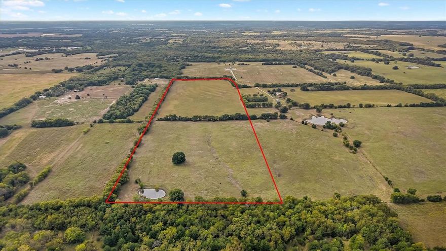 Escape to the peace and wide-open beauty of Bonham, Texas, just off Hwy 121 — where the skies stretch for miles and the sunsets steal the show.
If you’ve been searching for acreage that offers both convenience and privacy, this stunning 33 plus or minus acre tract delivers the best of both worlds. Tucked away from the congestion of city lights and traffic, you’ll enjoy quiet mornings, breathtaking sunrises, and evenings painted in brilliant Texas colors.  This versatile property provides the perfect canvas to build your dream home, create a private ranch retreat, run a few horses, enjoy ATV adventures, or simply spread out and breathe. With plenty of room to roam, the possibilities are as wide as the land itself.  And when you're ready to explore, you’re perfectly positioned near Bois d’Arc Lake, one of North Texas’ newest lakes, and the soon-to-open Ralph Hall Lake, this location offers incredible access to fishing, boating, and outdoor recreation. Add in the active waters of Lake Bonham, and you’ll find yourself in the heart of a growing lake community that still embraces quiet country living and perfect for fishing, boating, and weekend relaxation.   If you've been dreaming of Texas acreage with space, privacy, and natural beauty — this is your opportunity to make it yours.