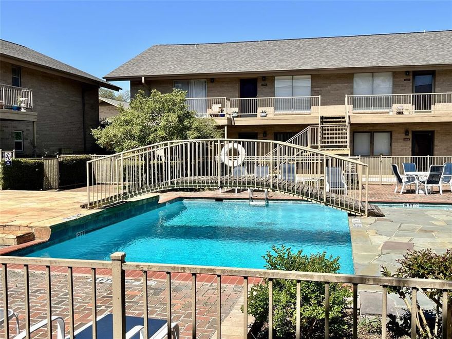 Welcome to this spacious, FIRST-FLOOR, 3-bedroom, 2-bath condo in the heart of North Dallas, offering a rare opportunity to create your dream space from a true blank canvas. Whether you're a first-time buyer, a busy professional, or looking to downsize, you can enjoy true low-maintenance, lock-and-leave living with an HOA that COVERS UTILITIES AND ALL EXTERIOR MAINTENANCE freeing up your time to focus on what matters most.  Enjoy peaceful views of the sparkling pool and lush, landscaped grounds from your 2 patios, plus another enclosed patio off the 3rd bedroom, which could make a great study.  Inside, the generous floor plan features oversized rooms and large closets with ample storage throughout.  The spacious primary bedroom has 2 walk-in closets + private bath, plantation shutters on the sliding doors leading out to the patio.  *Refrigerator, washer and dryer convey with condo*  You can park curbside or take advantage of the assigned parking for this unit. Located just minutes from Northaven Gardens, Northhaven bike and hiking trails, premier shopping, dining, and top medical facilities, and is a short drive to Downtown Dallas, where you can enjoy the vibrant arts district, entertainment, and city lifestyle.  COME MAKE THIS YOUR OWN!  More photos to come