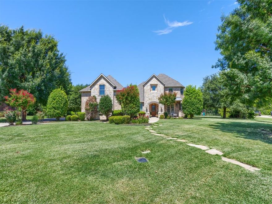 MUST SEE! Experience refined living in this stunning, updated 1-acre estate nestled on a quiet cul-de-sac in the highly sought-after Highland Meadows community. Dave R Williams custom home blending elegance, comfort, and modern design, this beautifully maintained home was updated in 2021 and showcases an open-concept layout filled with abundant natural light, spacious living areas, and thoughtful upgrades throughout.

The gourmet kitchen serves as the heart of the home, featuring high-end appliances, extensive cabinetry, and a large island perfect for entertaining. The private primary suite offers a true retreat with a spa-like bathroom and a generous walk-in closet. Three additional bedrooms provide flexibility for family, guests, or a home office.

Designed for both entertaining and everyday living, the home includes a spacious bonus living area with a dining space, sitting area, and a striking double-sided fireplace. An additional bonus room above the garage with AC offers endless possibilities ideal for a game room, media room, gym, or private office.

Step outside to your beautifully landscaped backyard oasis, perfect for relaxing evenings or hosting gatherings on your expansive one-acre lot. Located in a top-rated school district and just minutes from shopping, dining, and major thoroughfares, this home offers the perfect balance of peaceful living and everyday convenience.

Don’t miss your opportunity to own this exceptional Prosper home!