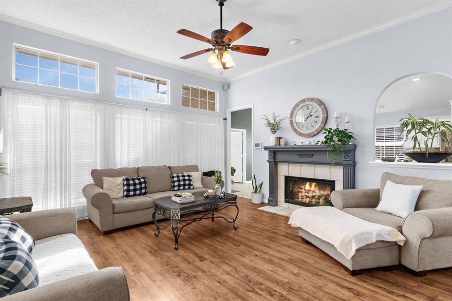 Well-maintained 4-bedroom, 2-bath home in an established Mesquite neighborhood. This single-story layout offers a comfortable flow with two living or dining areas - including a flexible front space that can serve as a formal dining room, second living area, or office. The kitchen provides ample storage and workspace, and the spacious primary suite features dual sinks, a separate shower, and a soaking tub.

Recent updates include a *NEW ROOF (2024)* and recent HVAC system replacement in 2021, offering lasting value and peace of mind. The fenced backyard with a covered pergola provides a great space for relaxing or entertaining.

Conveniently located near schools, parks, and major roadways, this home offers an excellent combination of comfort, space, and value.