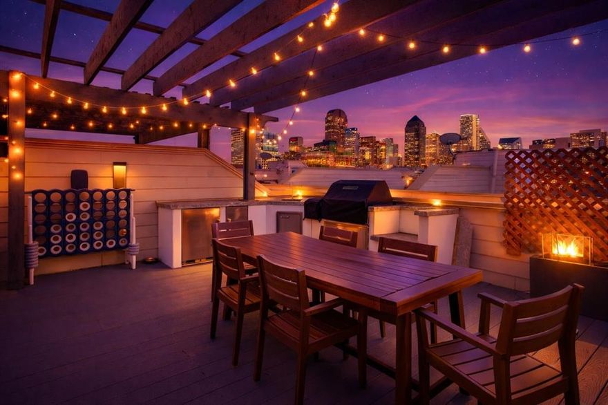 This elegant townhome in State-Thomas has EVERYTHING! Located on one of the few boulevard style streets in the area, This totally updated 3-story townhome in the heart of State Thomas offers 3 BRs, 3.5 baths, an extensive update list & one of the best rooftop decks in the neighborhood with panoramic views of Downtown Dallas. 1st floor features guest BR with built-ins & full bath. 2nd floor features common areas with open floorpan, perfect for entertaining. Completely remodeled custom kitchen with granite counters & high-end appliances including Sub-Zero fridge, wine fridge & ice maker. 3rd floor features guest BR with full bath & master suite with newly renovated bathroom, dual sinks, separate tub-shower & walk-in closet. Fabulous rooftop with pergola, full outdoor kitchen, granite counters & lush landscaping. Walking distance to some of Dallas' top restaurants, retail, Griggs Park and the Katy Trail!