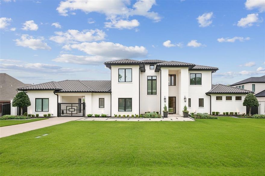 Here you go. This beautiful gem in the best part of Colleyville has been waiting for you. There are lots of choices when considering homes in the area but this one is on the Exclusive Montclair Drive and that makes a HUGE difference. This is totally a custom home where no expenses were spared during construction and the architecture is award winning especially the massive downstairs. Like two kitchens? Need a huge second suite down? Is entertaining important to you? Does living in a tranquil setting appeal to you? If so here you go. You might compare this home to a brand new build and save a lot of time and money. Many have said the deluxe primary bath and custom closet are the finest in DFW. You will find a romantic suite tucked away in the back corner and hooked up to a resort area coupled with your refreshing pool. It’s just like being on vacation. Everything a person could ever need or want is right here and ready. This mansion is close to everything and the schools are renowned.