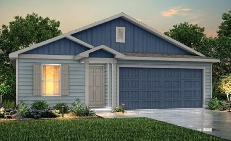 MLS# 21188034 - Built by NHC - Jun 2026 completion! ~ Model 1510-Lincoln -A1  The Lincoln Plan from our Liberty Series offers the perfect combination of efficiency, comfort, and value. This single-story home features 4 bedrooms, 2 bathrooms, a 2-car garage, and 1,510 square feet of thoughtfully designed living space.  Upon entering, you’ll find three secondary bedrooms, a full-size bathroom, and a conveniently located laundry room. The heart of the home is the open-concept kitchen, which overlooks the dining area and spacious family room, making it perfect for hosting or everyday living.  Toward the back of the home, the primary suite provides a private retreat, complete with an en suite bathroom. Access to the primary suite is conveniently located just off the living room, ensuring privacy and easy access.