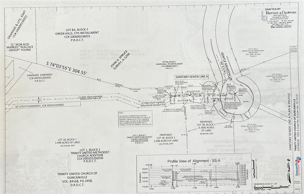 TRINITY UNITED METHODIST CHURCH ADDITION - Land