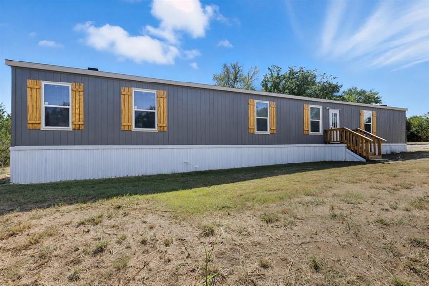 ASK LISTING AGENT ABOUT THE 1% RATE BUYDOWN INCENTIVE WE CAN OFFER. HOME OWNERSHIP WITH AN ESTIMATED MONTHLY PAYMENT AS LOW AS $1,400. AND THAT'S NOT ALL...SELLER IS OFFERING BONUS BUYER INCENTIVES UP TO $5,000! Enjoy the Granbury lake life in this new home, located less than a mile from the community boat ramp! This home offers a spacious, open floor plan, double vanities in the master bath, a tub-shower combo in both bathrooms and generously sized closets. This property features a brand new septic system, new skirting, new kitchen appliances, new flooring, new HVAC, a new roof and brand new cedar shutters! All major components have been recently installed for worry-free living. This home qualifies for all loan types. Contact the agent for buyer incentives.