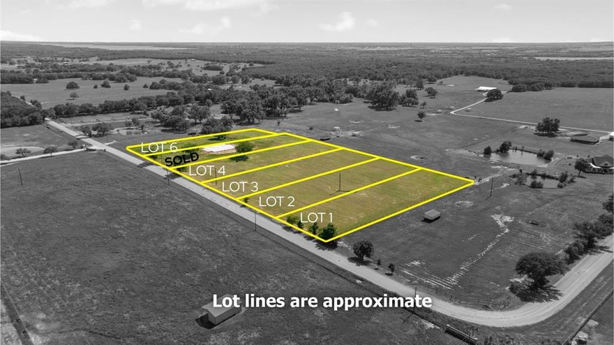 Buyers and Builders welcome! Prairie Grove Ranch is a platted development with Co-op water available, Sandy Loam soil on a paved road. Bring your own builder and Barndominium's Welcome! Do not miss your opportunity to build in Mountain Springs area. Outside of city limits and Minutes to Lake Ray Roberts. Easy commute See Deed Restrictions and Plat for more information.
