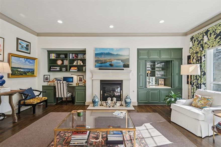 A rare offering with no HOA in coveted Mansion Park near Y’all Street financial district activity in Dallas. If you are looking for 2300+ square feet, a 3-bedroom, 3 & one half bath with an open floor plan ready for entertaining from the large dining area with treehouse vibes to the multi-seating living room with built-in bar, this residence is ready for you. Extensive upgrades incl: kitchen updated w a durable 3cm quartz countertop along with an extended area over the island for eat-in seating; instant hot water dispenser; reverse osmosis water filtration; white ceramic backsplash; sink and high end appliances incl. Fisher & Paykel dishwasher drawers. Refinished hardwood flooring & stairwell railings throughout as well as added hardwoods to 3rd floor bedrooms and hallway. All 3 full bathrooms have been fully renovated w quality materials including new floor and wall tiles, countertops, vanities, lighting, Kohler fixtures w lifetime warranty as well as insulating all exterior facing pipes. Custom closets added in all 3 bedrooms. Natural light fills the interiors through the floor to ceiling window banks, highlighting the home’s architectural character; solid wood doors, molding and cabinetry hint to the quality workmanship of the property. The large bedrooms and well-proportioned living spaces make this multi-level townhome feel like a single-family home. Additional enhancements: class 4 shatterproof roof installed 2019; 6” gutters with downspouts; furnace air purifier for allergens; Rainbird Wi-Fi irrigation system for front landscaping; Hunter Douglas solar and black out blinds. Set back on the far side of the 6-unit complex away from the street noise, the one-side attached townhome has a courtyard for outdoor socializing, a side yard ready for a dog-run and back yard set up for a grill. The one of a kind property’s setting in Mansion Park provides a rare combination of tranquility and immediate access to Dallas’ premier dining, cultural and business destinations.