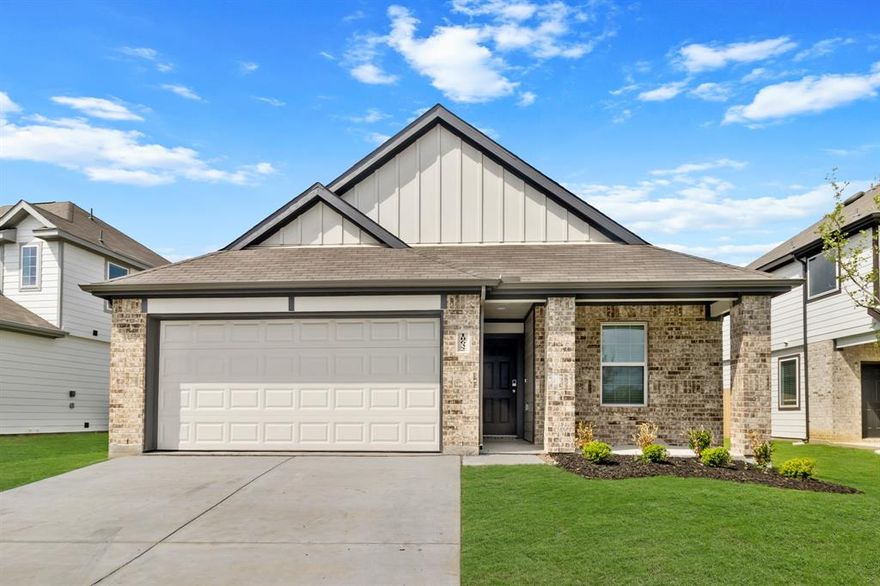 Love where you live in Deer Creek in Fort Worth, TX! The Ravenna floor plan is a spacious 1-story home with 3 bedrooms, 2.5 bathrooms, a study, and 2-car garage. This home has it all, including privacy blinds, vinyl plank flooring throughout the common areas, and a tray ceiling for some dramatic flair! The gourmet kitchen is sure to please with 42-inch white cabinetry, granite countertops, and stainless-steel appliances. Retreat to the Owner's Suite featuring granite countertops, a separate tub and shower, and a walk-in closet. Don’t miss your opportunity to call Deer Creek home, schedule a visit today!