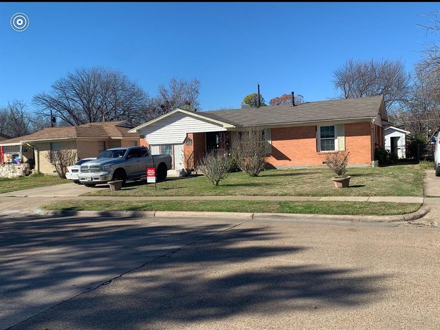 Beautiful home with 4 Bedrooms, 1Bath, great size backyard is ready for the new homeowner. Priced below market value for a quick sale. Hardwood floors. Open floor plan. Kitchen with gas stove range. Master bathroom been updated with access to a huge shower. Ceiling fans. Garage have been converted to the 4th bedroom, not reflected on the tax roll. Perfect for a first home or add to your rental investment portfolio. Storage will remain. Super rare opportunity and will be gone quick .
Close to major highways - I-635 and I - 80, located near ISD, shopping, restaurants areas. Seller does not have a Survey, buyer will need to obtain a new survey. Please no blind offers. All offers need to be submitted with proof of funds or pre qualification letters. Will not last long.