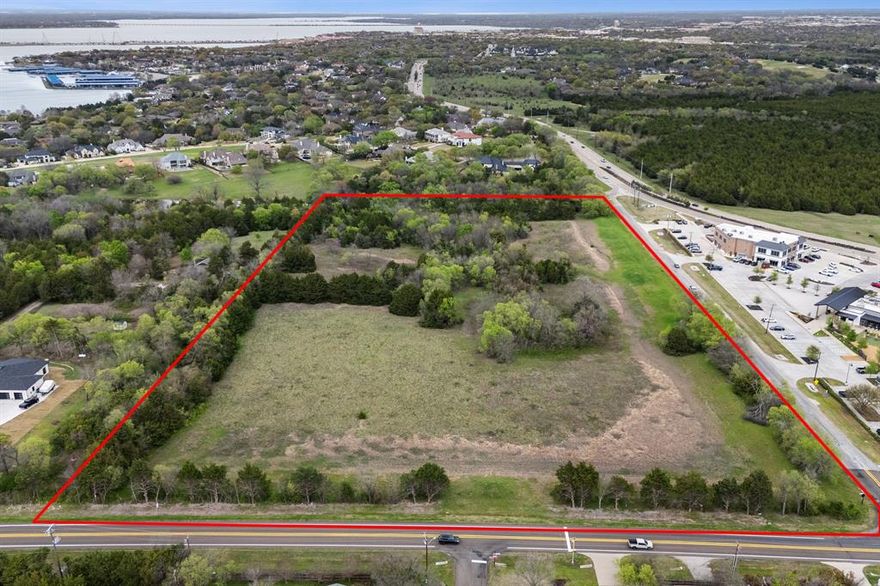 Development potential with 14.79 acres in 3 different tracts zoned for Local Retail in Heath!
