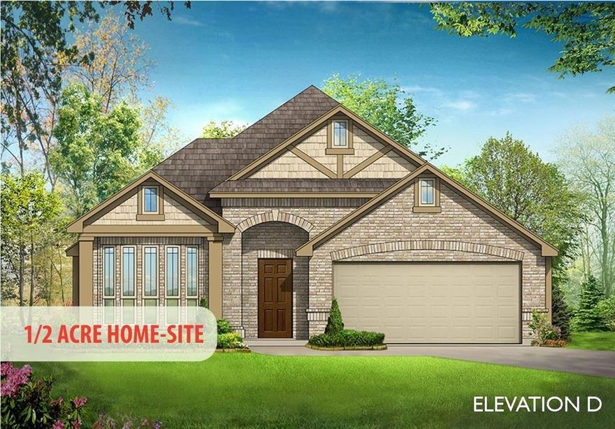 Bloomfield's Cypress plan under construction & est. complete April 2023! One-story with 4 bedrooms, 2 baths, and a gorgeous open-concept living space. Sits on oversized lot over a HALF-ACRE! Private Study off the entrance is separated from the rest of the home and has a bay window looking out to the front. Kitchen includes SS appliances, a center island perfect for barstools, and even a Buffet at the dining space for extra storage & counterspace! Island overlooks the dining area and Family room and the whole space is lined with Low-E windows. Painted cabinets throughout and extensive tile floors. Spacious Primary Suite with large windows and a seat, walk-in closet, and 5-piece ensuite. Covered Patio overlooks the spacious fenced backyard with stained fencing and fresh sod, ready for you to turn into your personal oasis! Don't forget to ask about the energy-efficient features included in every Bloomfield home. Visit the community's model home to learn more!