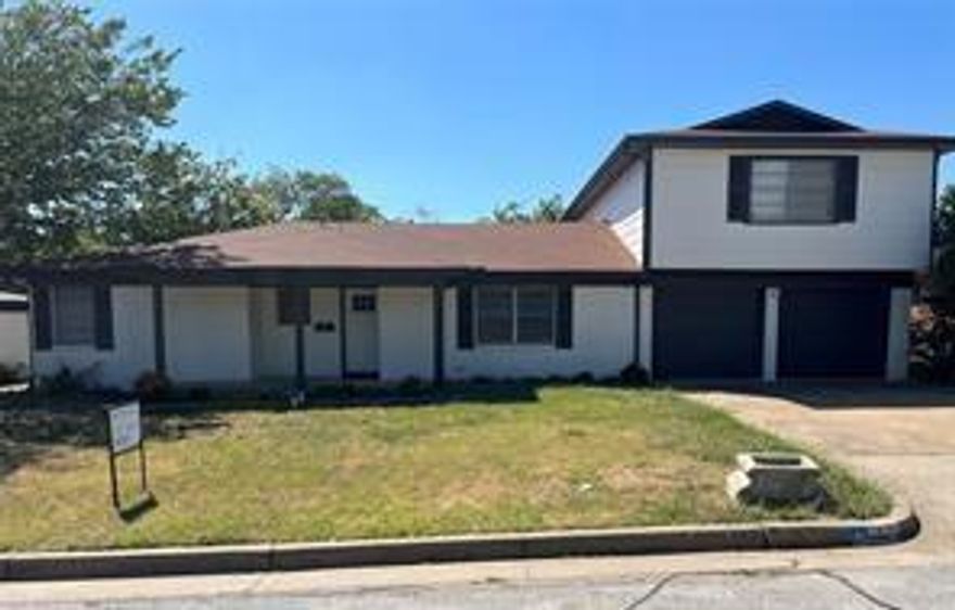 Welcome to your new Home! Updated spacious 5 bedrooms, 3 bathrooms spacious open floor plan.  Luxury vinyl plank flooring throughout, kitchen and bathrooms have  granite countertops and new cabinets  There is a full bathroom between the 2 bedrooms upstairs.