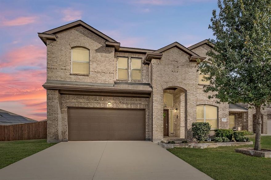 Tucked near the end of a quiet cul-de-sac on an oversized lot, this showstopper delivers elevated design and luxury. Soaring ceilings, graceful archways, iron balusters on the staircase, and upgraded luxury vinyl flooring in the main living area, office, and primary suite. A spacious bonus room with double doors is ideal for a home office. Chef’s kitchen comes complete with gas cooktop, expansive granite island, walk-in pantry, and abundant storage. This inviting floorplan keeps everyone connected.
The primary suite is a true retreat, featuring a spa-like bath with dual vanities, soaking tub, extra large frameless glass shower, and an impressive walk-in closet. Upstairs offers one of the largest game rooms you’ll find, perfect for movie or game nights. The unique split-bedroom layout wo bedrooms and full bath on one side, with a third bedroom and full bath on the other.
Step outside to one of the largest backyards with an extended patio. Multiple seating areas, ideal for entertaining friends, cookouts, gardening, and so much more. Enjoy a relaxing meal, cup of coffee while watching your fave shows underneath the large covered patio with ceiling fan. 
Be a part of the peaceful Spring Creek community, where neighbors enjoy walks, riding bikes, community playground and pond. This is a rare opportunity to own one of the best homes in the neighborhood.