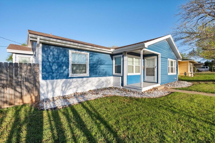 Charming mid-century home with modern updates.  Corner lot in a quiet neighborhood with 2 car garage and a large RV sized Carport.  Interior updates include original wood floors, butcher block kitchen counter tops, and newer stainless steel appliances.  Both the ensuire and the 2nd bathroom jave fresh updates.  This home will not disappoint.  This is Fort Worth living at its finest.