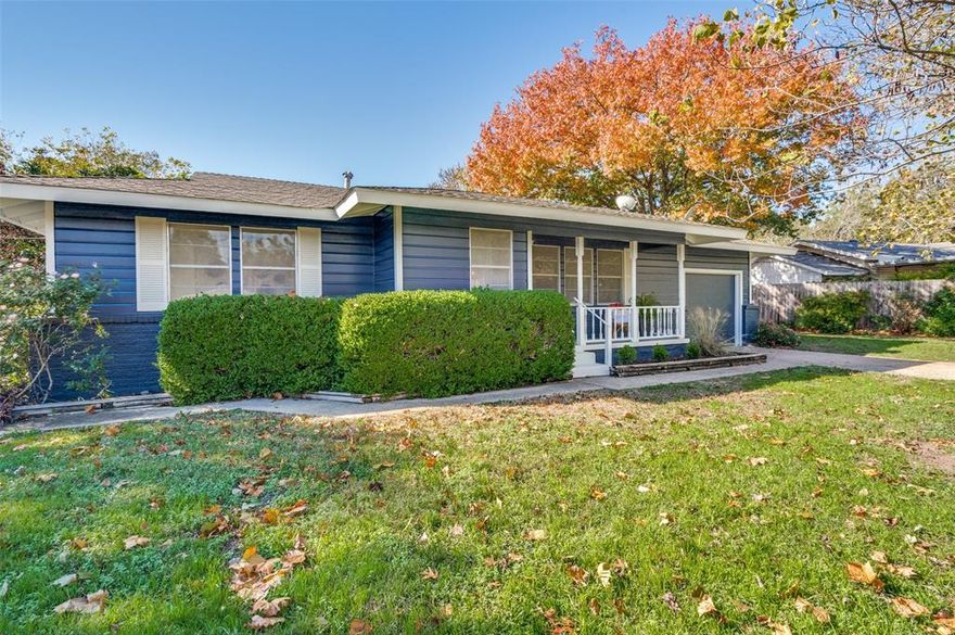 Beautifully renovated bungalow with HUGE tree covered yard just waiting for its new owner! This home has all the charm and character of a vintage Waxahachie property with the added bonus of a modern renovation. It features gleaming, original hardwoods, incredible paneled doors, plus a fresh, modern kitchen and bath both with a nod to mid century design. Granite counters, soft close cabinetry and a frameless shower pair seamlessly with the on trend tile selections and hardware finishes. All of that interior beauty is further highlighted by the absolutely perfect screened in back porch which is an ideal spot for brunch, a great book or a sunny play space. The large laundry room features a cabinet for storage and folding plus room for a mud bench and hooks. This home is 1 block from Brown Chiles Park and around the corner from the elementary and multiple city parks and trails. Updated electrical and plumbing provide added peace of mind and the roof and water heater are both newer as well.