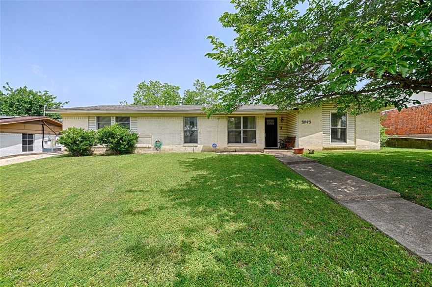 Multiple offers received!  Offers due Sunday at 4 pm.  Tucked away on a quiet street with no cut-through traffic, this original 1960s home offers a rare mix of privacy and convenience, just minutes from 635. The solid brick exterior and timeless layout set the stage for what could be a beautiful restoration or a fresh new build.

Inside, the home tells its story with vintage details, wood paneling, and a layout that flows from the main living and dining area into a second living space filled with natural light. The galley kitchen and cozy breakfast nook overlook a generously sized backyard, ready to be reimagined.

With 3 bedrooms and 2 bathrooms, including a primary suite with its own bath, the home provides a functional footprint to renovate, expand, or redesign. The large lot, rear entry 2-car garage, and wide open backyard offer flexibility for whatever vision you have in mind.

Bring your contractor, your vision, and your plans. Whether you are looking to renovate, invest, or build new, this is your chance to create something special! Being sold AS-IS