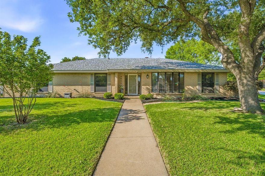 Tucked beneath a canopy of mature trees on a picturesque corner lot in Ft Worth's beloved Candleridge neighborhood, this reimagined home blends timeless character, modern functionality, and an unbeatable location just minutes from Chisholm Trail Pkwy for quick access to downtown Ft Worth, shopping, dining, and entertainment. PAID 2-1 interest rate buy down offering reduced monthly payments for the first 2yrs. Natural light highlights thoughtful renovations, custom built-ins, and warm inviting spaces throughout. Just a 0.2 mile walk to CandleRidge Park, scenic trails, and the pond, this home offers the perfect balance of peaceful neighborhood living and everyday convenience. Inside, you’ll find a desirable split bedroom floor plan, multiple living and dining spaces, ZERO carpet, and LVP flooring throughout. The renovated kitchen features quartz countertops, abundant storage, and a coffee bar overlooking the living area complete with wet bar, fireplace, and vaulted ceilings. A dedicated office with a built-in queen murphy bed doubles as both a home office and guest bedroom, while an additional office or exercise room creates even more flexibility for work, hobbies, or fitness. Updated lighting, natural woodwork, and incredible storage add warmth and function throughout the home, while all windows include blinds for comfort and privacy. Major upgrades include a 2021 roof, energy efficient windows, updated showers with designer tile and fixtures, myQ smart garage, RO drinking system, and a full 9-zone irrigation system. The oversized climate-controlled garage creates the perfect space for parking, a gym, workshop, or flex space. Step outside to an expansive extended concrete patio with an attached pergola surrounded by trees. A gated RV or boat parking area with a dedicated pad and 240V setup offers flexibility for hot tub, sauna, workshop power, and more. This is a rare opportunity to own a beautifully upgraded home in one of Ft Worth’s most established neighborhoods.