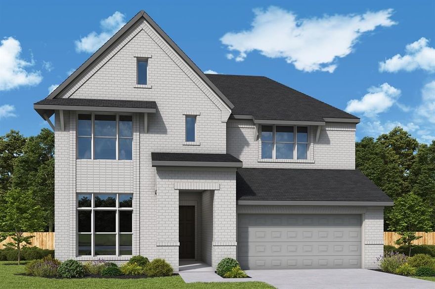 The Primrose, built by David Weekley Homes in Tavolo Park, features 5 bedrooms, 4 bathrooms, and a 4-car garage! This home offers a spacious and luxurious living experience with an open-concept design, perfect for both everyday living and entertaining. The large picture windows seamlessly connect the interior to the exterior, where a covered back patio awaits, ideal for outdoor gatherings or relaxation. The chef’s kitchen provides a dine-up island and plenty of storage and prep space, complete with stacked cabinetry. Begin and end each day in the paradise of your Owner’s Retreat, which features an en suite Owner’s Bath and walk-in closet. Enjoy the additional space offered by the additional secondary bedrooms. Contact the David Weekley Homes at Tavolo Park team to build your future with this beautiful new construction home in Fort Worth, TX!