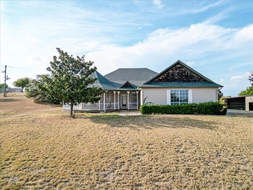 Charming 3 Bedroom Home on 3.15 Acres in Aledo ISD! Welcome to your dream homesite nestled on a sprawling 3.15 acres in the highly sought-after Aledo Independent School District! This beautiful property offers a perfect blend of country living and modern comforts. 
Enjoy a bright floor plan with generous living spaces perfect for family gatherings and entertaining.
The kitchen features modern appliances, ample counter space, and a cozy dining area, ideal for cooking and enjoying meals together.
Three well-appointed bedrooms provide plenty of room for rest and relaxation. The master suite includes an en-suite bath for added privacy.
Conveniently designed with modern fixtures, the two bathrooms ensure comfort for family and guests alike. With 3.15 acres to explore, enjoy outdoor activities, gardening, or simply basking in the serene surroundings. Property includes 24 x 24 Shop fully equipped with electric, plumbing and septic. RV parking and 220 outlet also available.
Convenient Access: Just a short drive from local amenities, shopping, and dining, while still enjoying the peace and tranquility of rural living.
Don't miss out on this incredible opportunity to own a slice of paradise in Aledo! Schedule your private showing today!