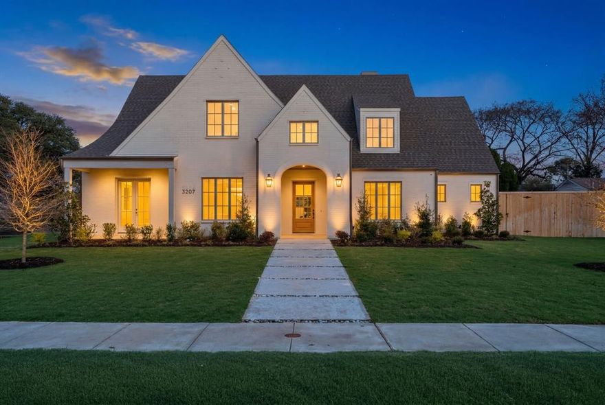 Incredible, new construction by Olerio Homes in Northwest Dallas! Situated on a spacious 120’x130’ sized lot and adjacent to to the Royal Park Greenbelt. This two story transitional modern home features 4,876sf with five bedrooms - primary and guest down, five full and one half bath, a large game room, and covered outdoor patio.  Filled with high end finishes including Visual Comfort lighting, Emtek hardware, clad windows, foam insulation, level 4 smooth finish walls, soft close cabinetry, white oak hardwood floors, interior and exterior fireplace with cast stone surround, to name a few. Prime location: easy access to Dallas’s coveted private school corridor and major thoroughfares, amenities & green spaces. Outside, the expansive lot offers a blank canvas for pool, outdoor kitchen, covered patio or garden — perfect for Dallas living all year round.