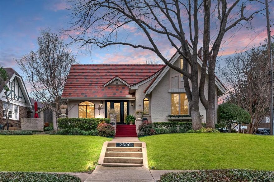 Nestled on a picturesque tree-lined street just blocks from TCU, this stunning 100-year-old Tudor-style home exudes timeless charm and character. Pride of ownership is evident throughout, with meticulous maintenance and a brand-new roof adding to its appeal.

Inside, the 3-bedroom, 3-bath main house offers ample storage and a layout that blends classic elegance with modern comfort. The spacious master suite features a walk-in closet, while the additional bedrooms provide flexibility for family or guests.

Step outside to a beautifully designed courtyard with a tranquil koi pond waterfall, perfect for relaxing or entertaining. A detached studio garage apartment (approx. 515 sq. ft.) offers endless possibilities—guest quarters, an office, or rental income potential. The 1.5-car garage includes a dedicated workspace, ideal for hobbies or storage.

Situated on a desirable corner lot, this home is priced BELOW appraised value, making it an incredible opportunity in a sought-after location. Don’t miss your chance to own this classic beauty near TCU!