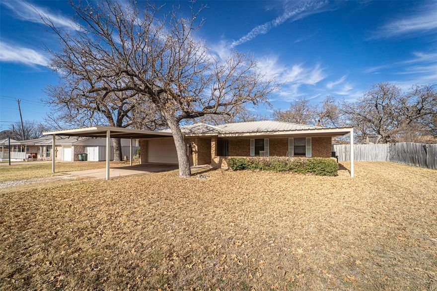 Charming Comfort in Clyde, TX! Nestled in the heart of Clyde, TX, this delightful 3-bedroom, 2-bathroom home is a perfect blend of comfort and convenience. With a welcoming atmosphere and thoughtful layout, this residence is ideal for those seeking a serene retreat without sacrificing accessibility. Featuring a 2-car garage (duct AC makes x-tra sq ft) and thoughtfully designed living spaces, this property awaits its next chapter with you! Step inside to find a spacious living room that flows seamlessly into the dining and kitchen areas, perfect for entertaining or enjoying intimate dinners. The kitchen boasts modern appliances, including 3 Ovens, ample cabinetry, and a cozy breakfast nook — a chef's delight. The primary suite offers a peaceful escape with an ensuite bathroom. Two additional well-sized bedrooms provide flexibility for a home office or guest space, while the second bathroom is conveniently located and well-appointed. The outdoor space is equally impressive with a well-maintained yard, perfect for weekend BBQs or gardening enthusiasts will love the water-well. The double-car garage provides both storage and protection for your vehicle or extra living space, leaving ample parking in the driveway that features a carport. This home is situated on a tranquil street, embodying the peacefulness of suburban living while being close to local amenities, park and schools. Designed for both relaxation and practicality, this Clyde, TX home is a gem you won't want to miss. Experience the ease of living in a community-focused area with all the essential comforts and more. Whether starting your next phase or seeking a quiet forever home, this property is sure to steal your heart