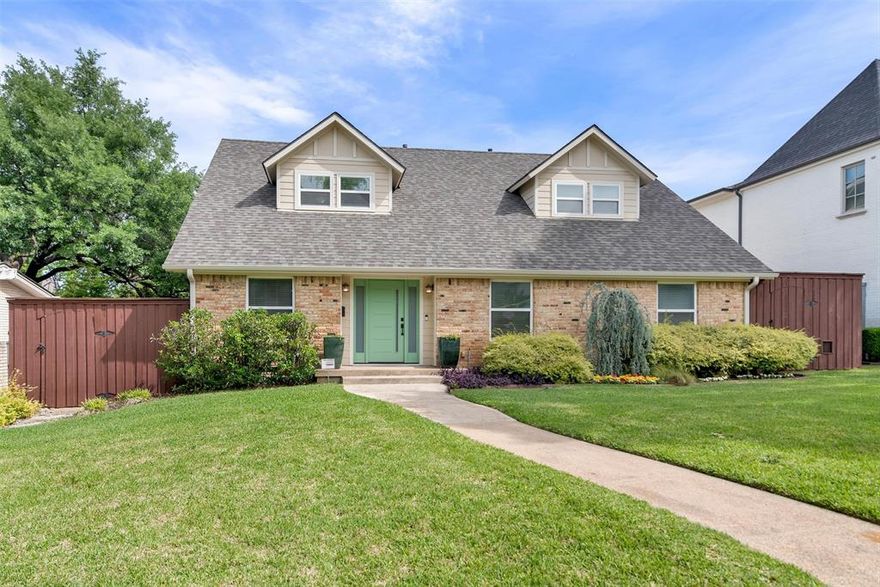 Newly renovated in 2012 by New Leaf Custom Homes, this two-story, 4 bedroom, 4.5 bath home is nestled on lovely tree lined street with coveted access to White Rock Elementary, in highly desirable Lake Highlands.  The home boasts an open layout, natural light, two living areas, office, and bonus room.  On the first floor the main living area flows well with the kitchen and dining space easy for everyday use and entertaining. The master suite offers privacy and newly updated (2025) bath with soaking tub, spacious shower, and walk-in closet. You’ll also find a half bath, office and laundry room with access to a two-car garage. The second floor layout provides generous space and privacy for kids and guests with a second living area, 3 bedrooms, 3 baths, and a bonus room that’s ideal as a home gym, media room, office, or crafting space. Step into fenced backyard oasis featuring a covered patio with TV, a pool with waterfall, and a large yard perfect for family fun and outdoor entertaining.  There is also a small shed and a pad for golf cart or UTV. Other 2026 updates include new front door, refinished wood floors, fresh paint and carpet, four new foundation piers and new pool equipment offering move-in ready condition. New roof in 2024 with transferable warranty.
