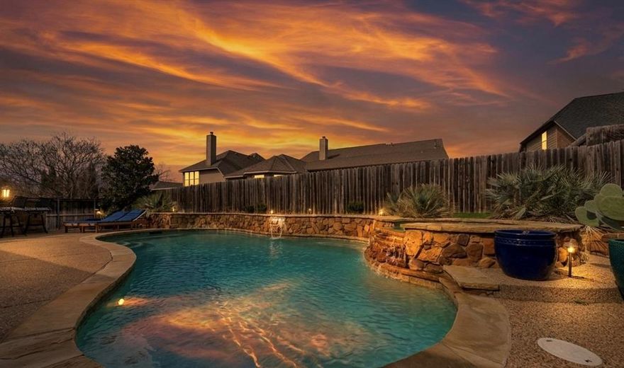 The true sophistication of this Fort Worth residence within the highly sought after KELLER ISD is defined by a single story architectural flow that flawlessly integrates a refined interior with a premier outdoor sanctuary. While the home features an elite level of maintenance throughout, the property factor of excellence is the professional grade outdoor culinary station anchored by a Big Green Egg and gas grill overlooking a heated gunite pool. For the high end buyer, this specialized venue represents the pinnacle of year round hosting, allowing for seamless social transitions from the sun drenched island kitchen to a private poolside lounge. The interior is bathed in natural light that highlights the rich hardwood floors and vaulted great room, while the split bedroom layout ensures the primary suite remains a silent retreat of absolute privacy. Positioned within the sought after Keller school district and just moments from the new HEB, the home offers a rare balance of quietude and modern convenience. To fully grasp how the meticulous mechanical upgrades and the resort style backyard harmonize with this manicured lot, I recommend a private walkthrough this week to experience the home in person.