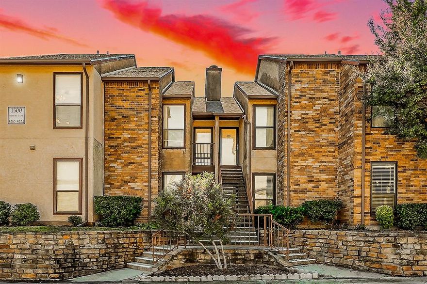 Located in the highly sought-after gated community of The Cloisters in North Arlington. Perfect blend of convenience, comfort and desirable lifestyle amenities. This condo offers perfect opportunity to come in and make it yours. The spacious primary suite includes a walk-in closet and a spacious bathroom with dual sinks.. A second bedroom adds flexibility, ideal for guests, a home office, or additional living space. Beyond the condo itself, The Cloisters delivers an unbeatable lifestyle. The HOA takes care of yard maintenance, exterior upkeep, water, sewer, and trash, and includes full access to an impressive list of community amenities. Residents enjoy multiple pools, a clubhouse, tennis courts, racquetball, a sauna, fitness center, community sprinkler system, perimeter fencing, and secure gated entry which are all covered by the monthly dues.The location couldn’t be more convenient: less than 25 minutes to both Downtown Fort Worth and Downtown Dallas, as well as DFW International Airport and Dallas Love Field. Within minutes, you’ll find AT&T Stadium, Globe Life Field, Texas Live! Oh, and the countless dining, shopping, and entertainment options of the Arlington Entertainment District. Whether you’re seeking a lock-and-leave lifestyle, a centrally located home base, or a smart investment opportunity, this property checks every box! 1-0 LENDER PAID buydown with our preferred lender or a closing costs credits