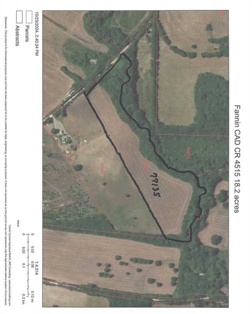 Make this your country mini ranch in rural Fannin County due to an estate disbursement.  Your possibilities are endless.  Owner is not putting any deed restrictions on this property.  Rural property on quiet county road which has been used for hay production for many years.  North and west boundaries are tree-lined creeks; thus part of the property will be in the FEMA Flood Map. East boundary is barbed wire fence. Buyer is responsible for confirming utility availability, but other nearby properties use Fannin Electric Coop and Southwest Fannin SUD.  Property will have a Whitewright mailing address, but it is located in the Trenton ISD.  Land is currently under lease through end of 2025.  Owner is wife of broker and has a copy of the deed and legal description from the inheritance, but no survey is available.  Buyer will be responsible for new survey if needed.  Info attached with appropriate boundaries shown are from the Fannin CAD website.   Buyer or buyer's agent to verify all information.