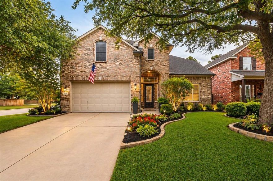 Beautiful one-owner home featuring 4 bedrooms and 4 bathrooms, located on a desirable corner lot in highly sought-after Keller ISD. This well-maintained property includes a sparkling pool, perfect for entertaining, along with an updated primary bathroom and refreshed kitchen countertops. Pride of ownership shines throughout, offering both comfort and functionality in an exceptional location. The subdivision, Hidden Lakes in Keller is a highly desirable master-planned community known for its strong neighborhood feel, mature trees, and resort-style amenities. The community features multiple pools, parks, trails, and access to the Sky Creek Ranch golf course.