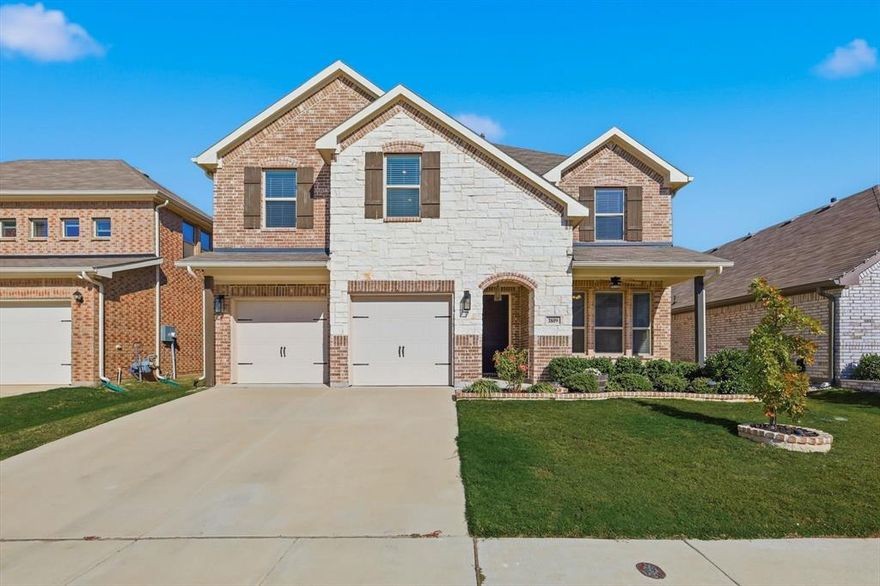 Celebrate the holidays in this lovely well maintained home ready for its new owners. Located in the highly -regarded Keller ISD, this well-designed residence offers 3479 sq ft of livng space- ideal for growing families, working from home or hosting friends. Upon entering, find the dedicated office space on the right has french doors for privacy and perfect for remote working from home, or just another private area for studying. The open floorplan connects the living room, dining and kitchen- ideal for every day life and entertaining.  The large primary suite is on the first level with dual walk in closets, dual sinks, garden tub and walk in shower.  The second level has three additional bedrooms all with huge walk in closets and a full gameroom area. Move in ready and so lightly lived in- it is turn key for the easiest transition. Conveniently situated close to DFW airport, Alliance Town Center and Keller market centers. Also closely aligned near the finance center of DFW- close to Charles Schwab, TD Industries, Deloitte and Fidelity campuses.